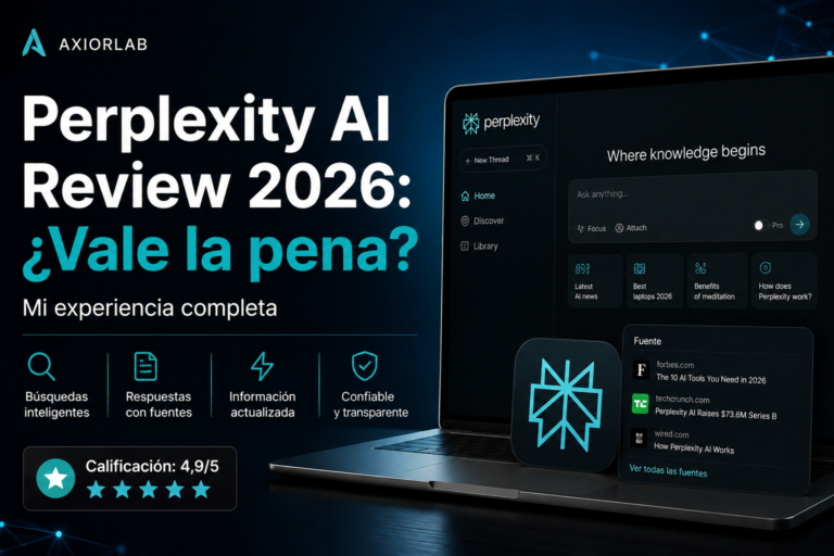 Perplexity AI Review 2026: ¿Vale la pena? Mi experiencia completa