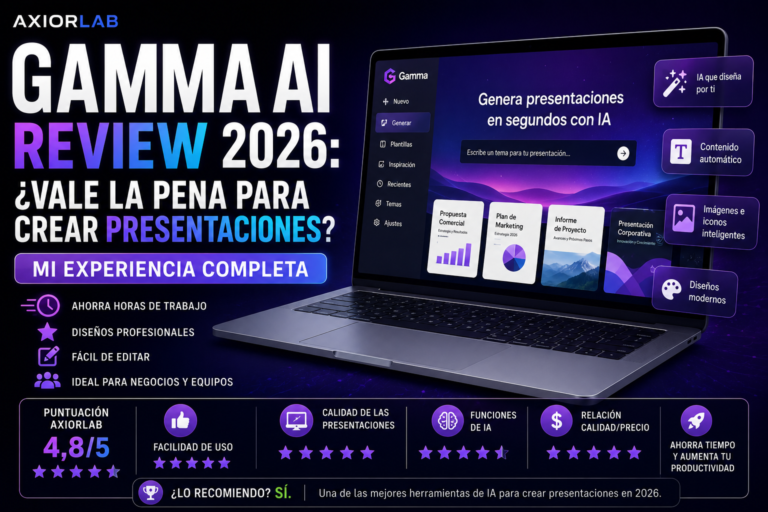 Gamma AI Review 2026: ¿Vale la pena para crear presentaciones? Mi experiencia completa